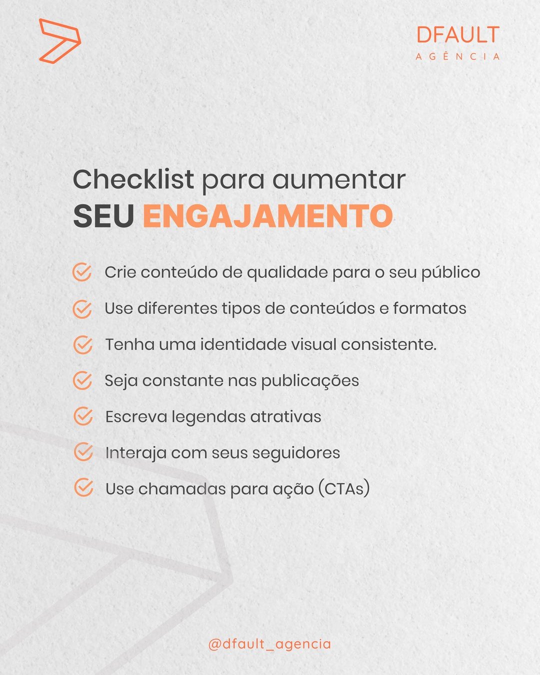 O engajamento no Instagram mostra como as pessoas estão reagindo ao seu conteúdo.Quanto mais o seu público interage com seu conteúdo, maior será o seu engajamento. Ou seja, esse é um sinal claro de que sua estratégia de mídia está dando certo.Além disso, o engajamento é um dos fatores de rankeamento de conteúdo utilizados pelo algoritmo do Instagram. Basicamente, quando a plataforma carrega seu feed, ela tende a mostrar as postagens com as quais você tem maior probabilidade de interagir.Dessa forma, as publicações semelhantes às quais você engaja diariamente têm maior probabilidade de aparecer para você. Resumidamente, quanto mais engajamento seu conteúdo tiver, maior a probabilidade de seus seguidores vê-los.Gostou das dicas sobre engajamento no Instagram?Esperamos que este post tenha conseguido ajudar de alguma forma. E se gostou deste conteúdo, compartilhe com mais pessoas ou deixe um comentário 💬 aqui embaixo. Forte abraço! 🧡🤗
.
.
.
.
.
.
.
.
.
.
.
.
#instagramparaempresas #crescernoinstagram #agenciamarketingdigital #publicidadedigital #marketingestrategico #socialmedia #dicasdemarketingdigital #agênciademarketing #estratégiademarketing #agenciadigital